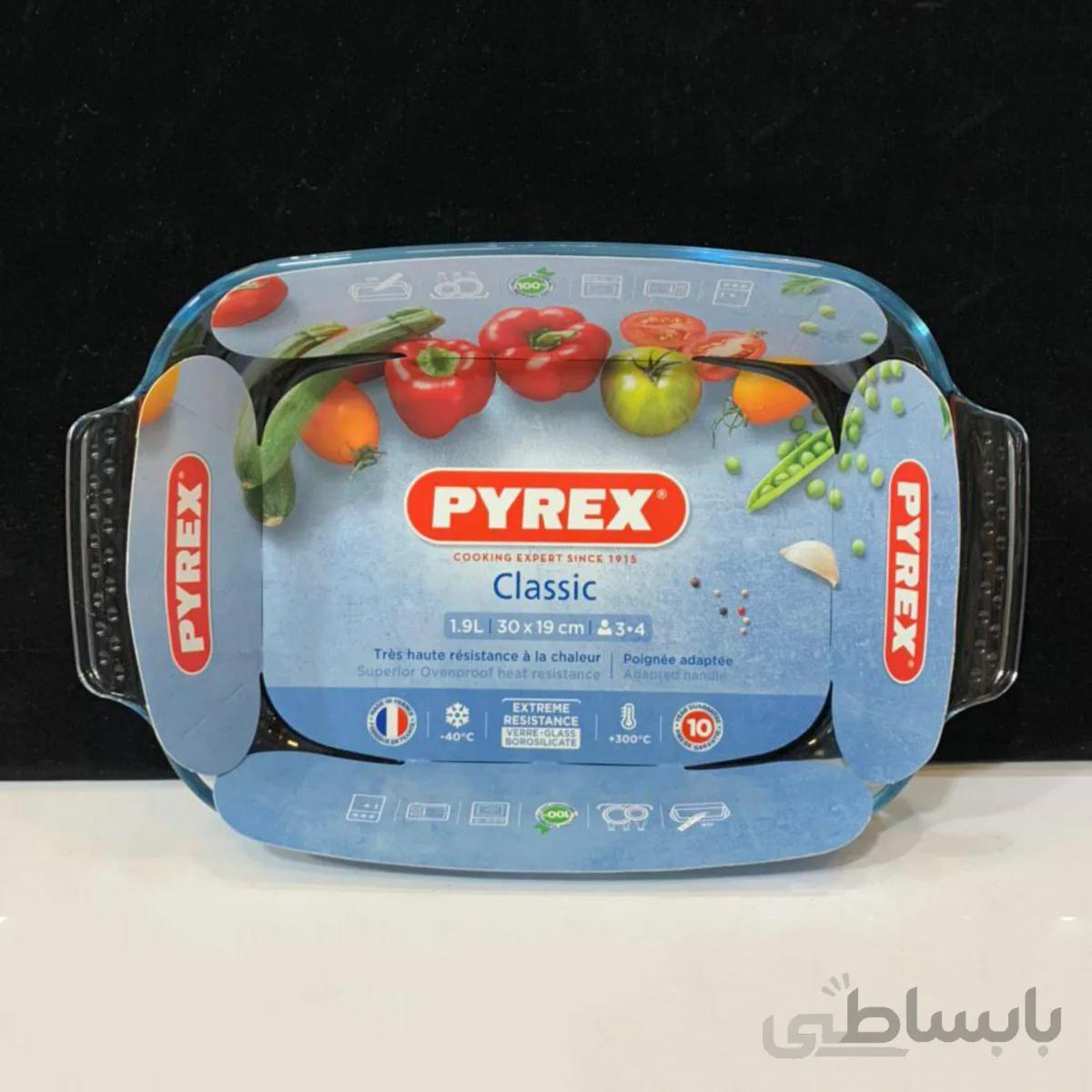 تابه مستطیل پیرکس فرانسه سایز 30 در 19