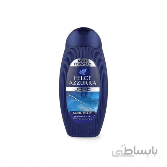 شامپو سر مردانه خنک کننده فولاس آزورا Felce Azzurra حجم 400 میل