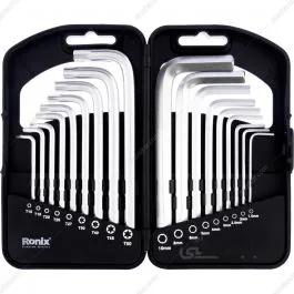 آلن ترکیبی 18 عددی کوتاه رونیکس ا RONIX Allen Wrench