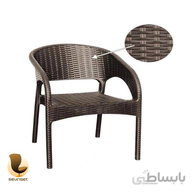 صندلی دسته دار مدل حصیری کد 992