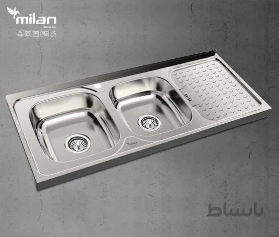 سینک ظرفشویی استیل میلان مدل 3018