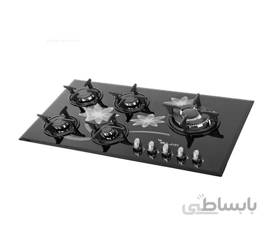 اجاق گاز پنج شعله شیشه ای G77 میلان