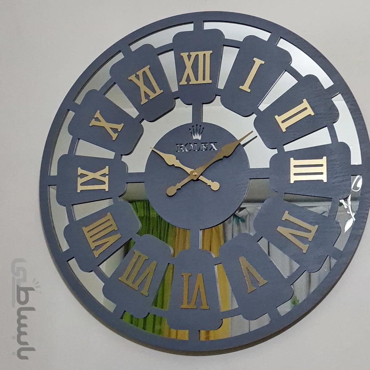 ساعت دیواری آینه ای رولکس بسیار زیبا با دو سال گارانتی - 55 سانتی متر ا Impla wall clock