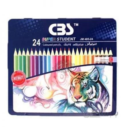مداد رنگی 24رنگ فلز CBS کد Jm 485