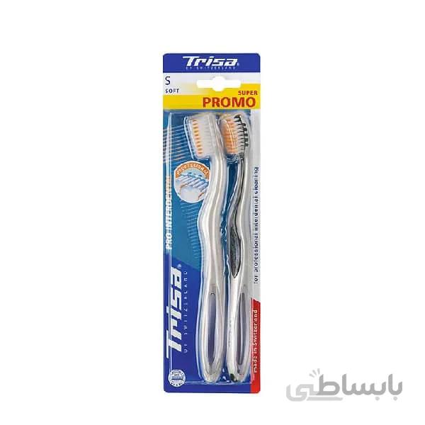 مسواک تریزا مدل Pro Interdental با برس نرم بسته 2 عددی
