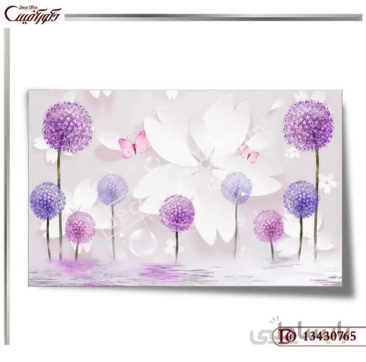 پوستر دیواری گل سه بعدی 0765 ا 3D flower wall poster 0765