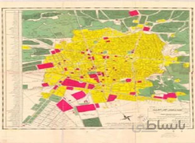 نقشه مشهد سال 1333 (پیاده نظام)