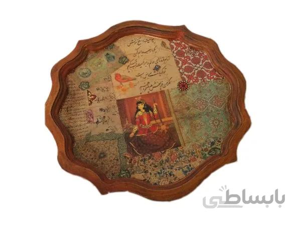 سینی چوبی گرد