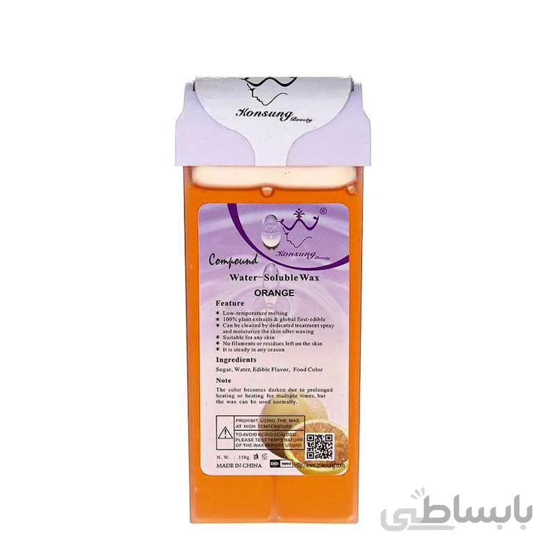موم خشابی اپیلاسیون میوه ای کونسانگ بیوتی عصاره پرتقال