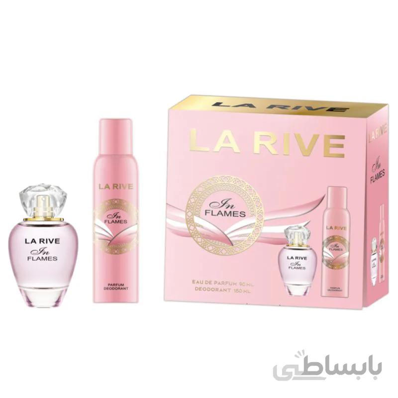 ست عطر و اسپری زنانه لاریو (LA RIVE) مدل این فلیمز (IN FLAMES) حجم 90 میل