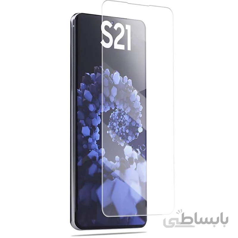 گلس یووی مناسب برای گوشی موبایل سامسونگ گلکسی S21 Ultra همراه با چسب