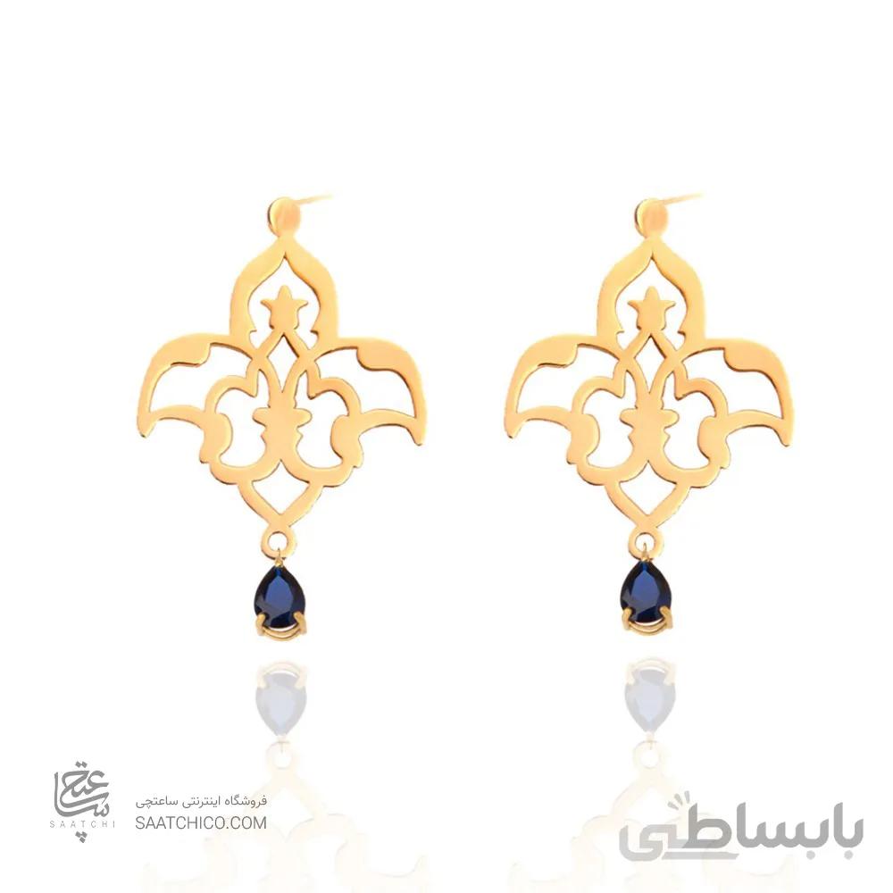 گوشواره طلا زنانه طرح اسلیمی کد XE113