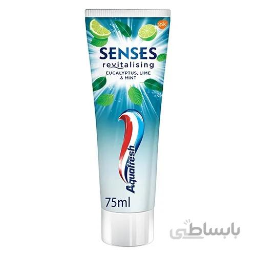 خمیر دندان روزانه اکوا فرش مدل سنسیس Aquafresh Sense Revitalising