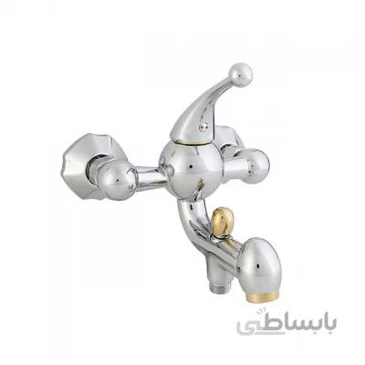 شیر مخلوط دوش موست مدل جگوار کروم طلا