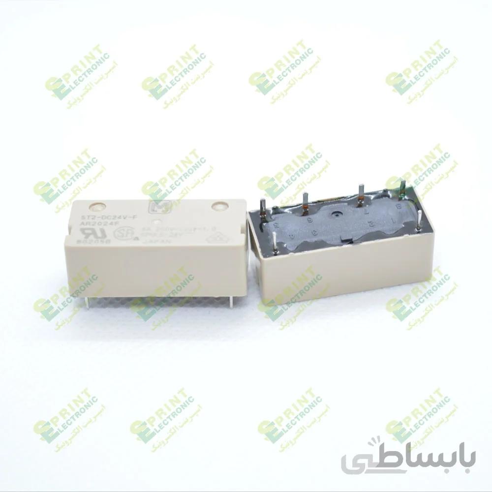 رله 24 ولت 6 پایه 8 آمپر NAIS ST2-DC24V