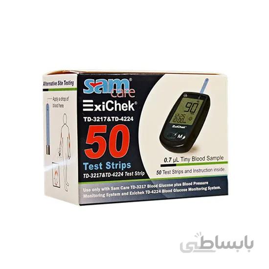 نوار تست قند خون 50عددی اکسی چک ExiChek ا ExiChek Test Strip