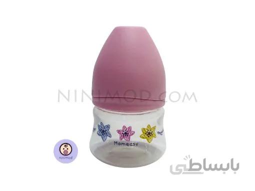 شیشه شیر momeasy رنگ صورتی