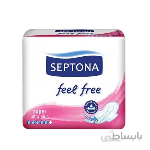 نوار بهداشتی Super Feel Free سپتونا 8 عددی