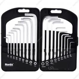 آلن ترکیبی 18 عددی بلند رونیکسRH-2052 ا Allen Wrench RONIX