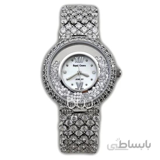 ساعت مچی زنانه رویال کرون نگین دار / ROYAL CROWN