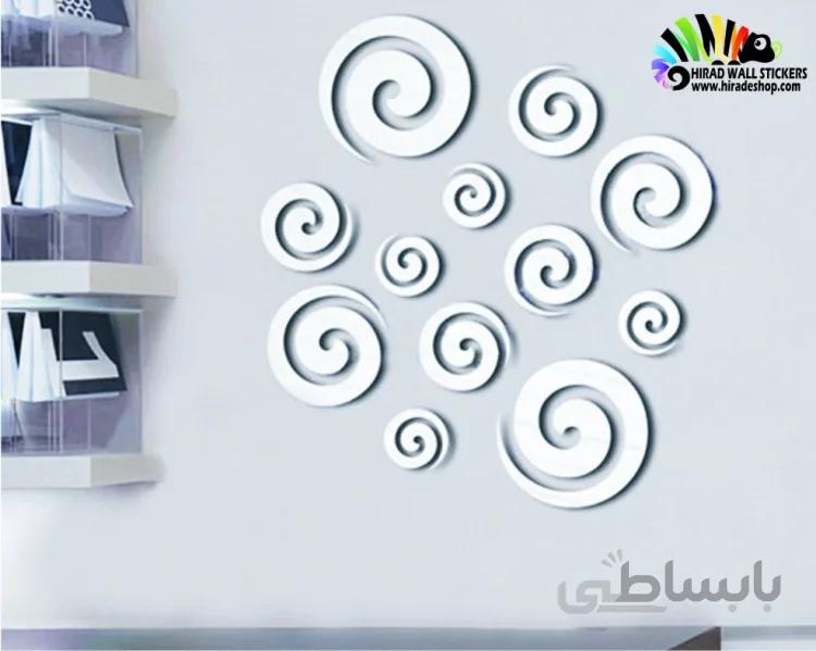 آینه تزئینی و دکوراتیو طرح حلزون کدhpa025