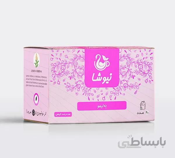 دمنوش خالص به لیمو کیسه ای نیوشا (20عددی)