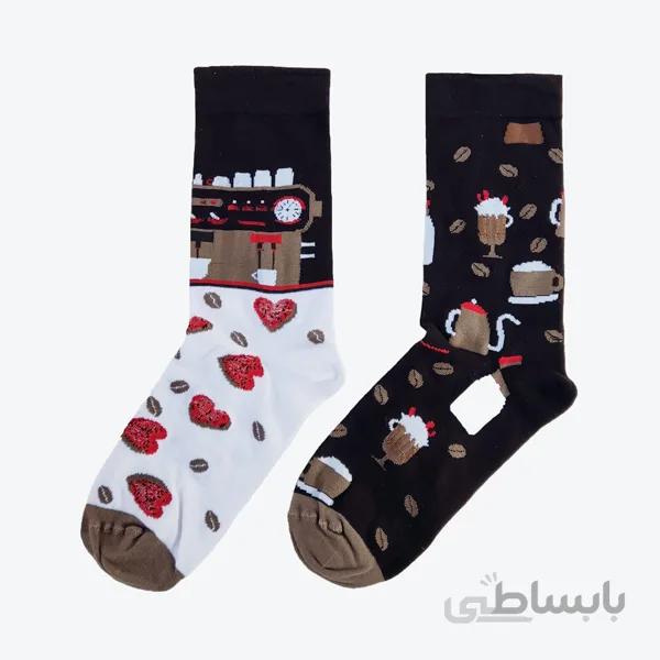 جوراب ساقدار زنانه مدل قهوه کد PH574
