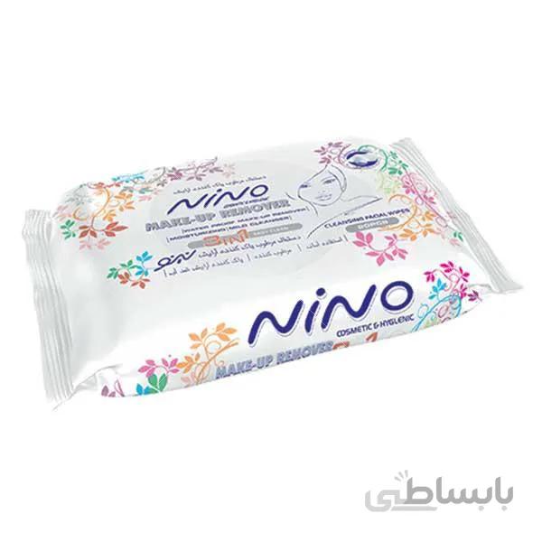 دستمال مرطوب پاک کننده آرایش نینو