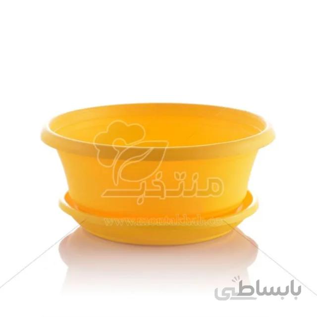 گلدان پلاستیکی رنگی مدل 1023 ارتفاع 10 سانتیمتر