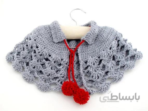 شنل نوزادی بافتنی مدل BB-RR-77
