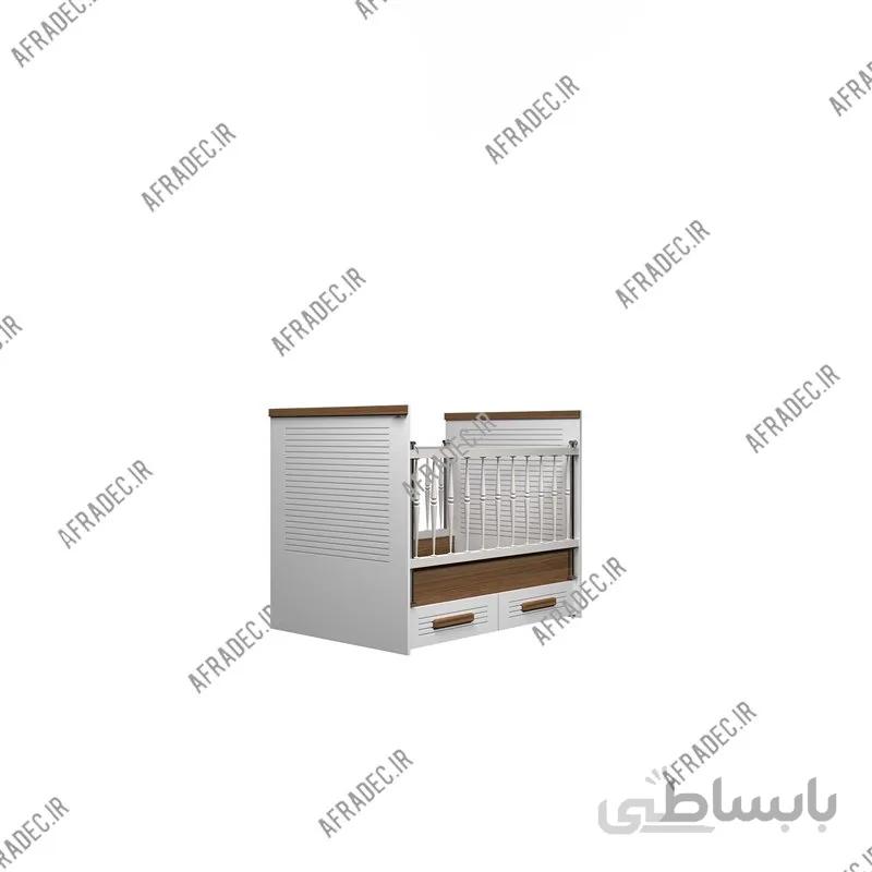 تخت خواب نوزاد مدل کرکره ای