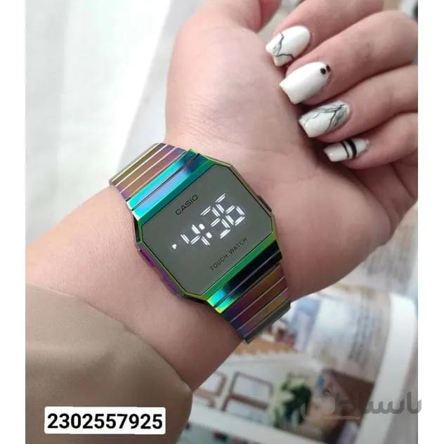 ساعت هفت رنگ led کاسیو