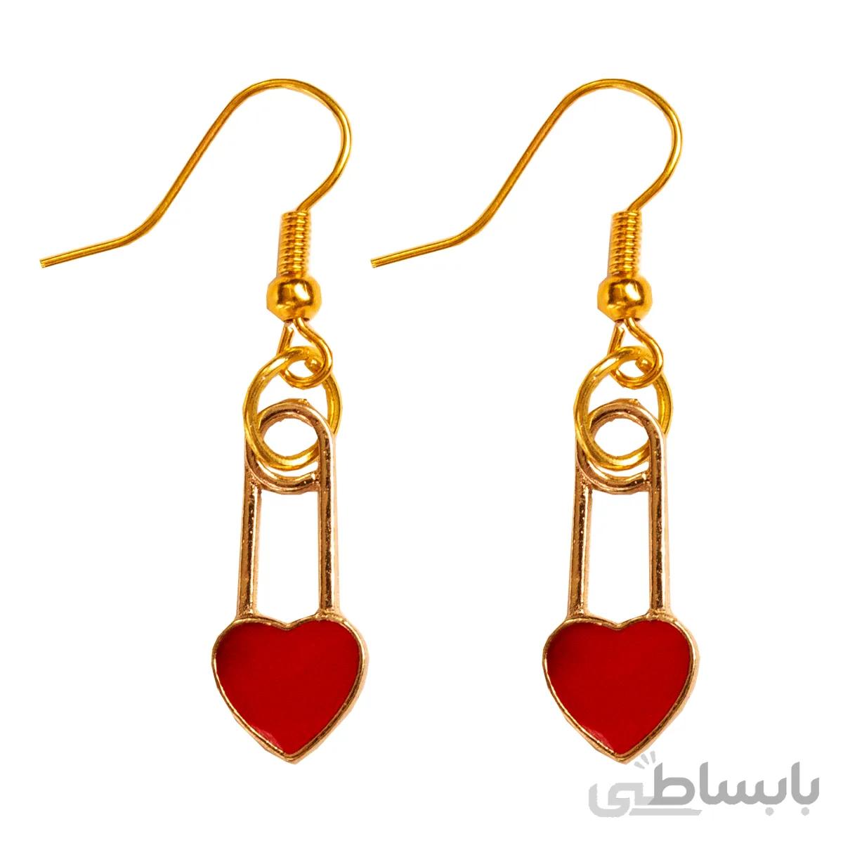 گوشواره طرح قلب کد valen 12