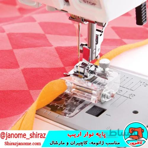 پايه نوار دوزی شیشه ای چرخ خیاطی ساده دوز