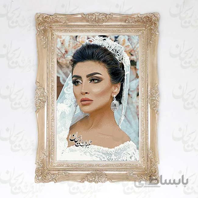 قاب چوبی دست ساز کرم 5