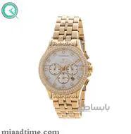 ساعت مچی ویولت Violet زنانه کرنوگراف گردنگین دار فلزی طلایی صفحه روشن مدل 0381/2L