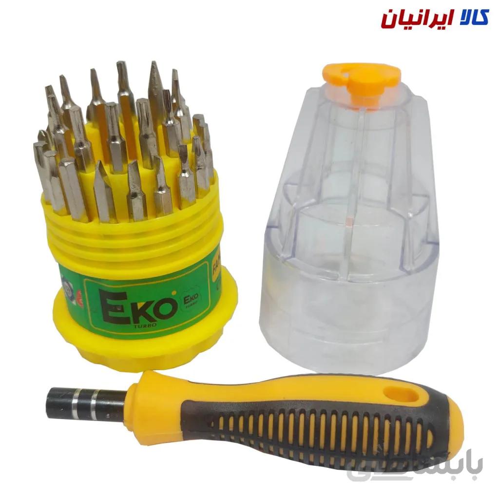 پیچ گوشتی 31 پارچه لیوانی Eko