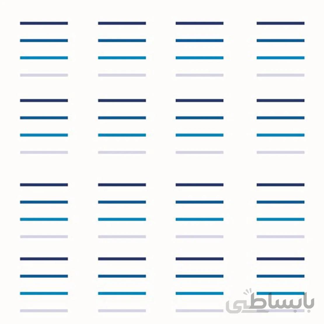 پرده حمام 140*190 رزین تاژ طرح Grid Blue