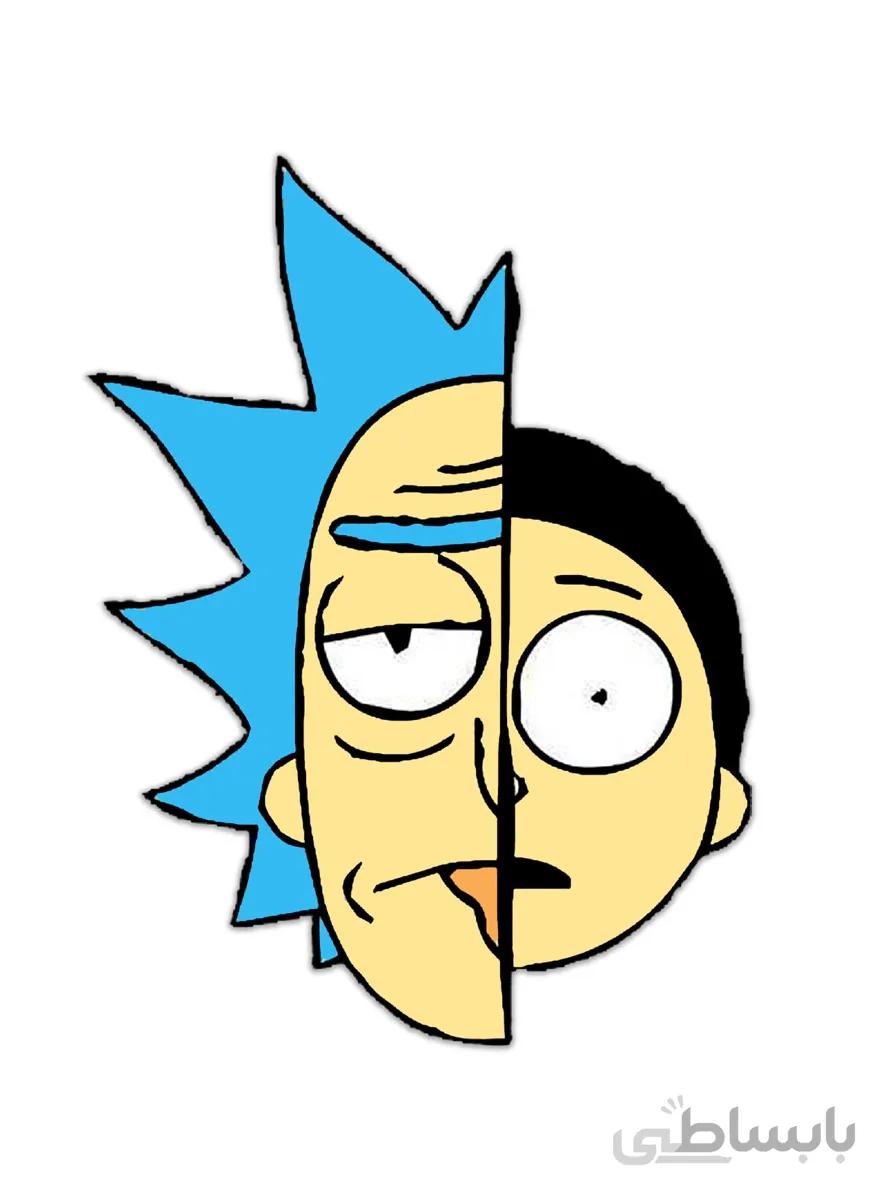 استیکر طرح ریک و مورتی rick&morty
