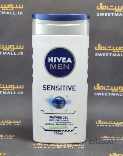ژل حمام نیوا 250 میل سر و صورت و بدن Nivea Sensitive