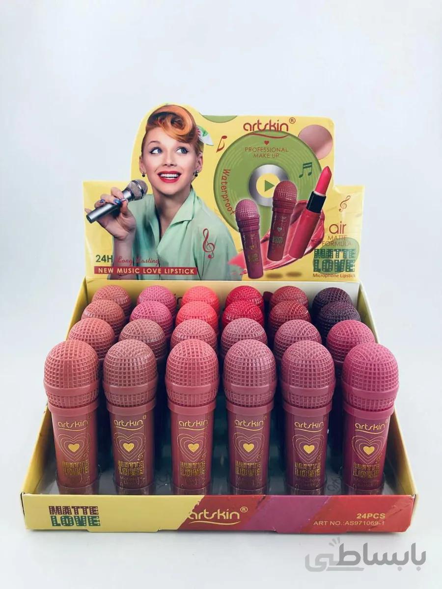 رژ لب جامد آرت اسکین طرح میکروفون کد AS971069-1