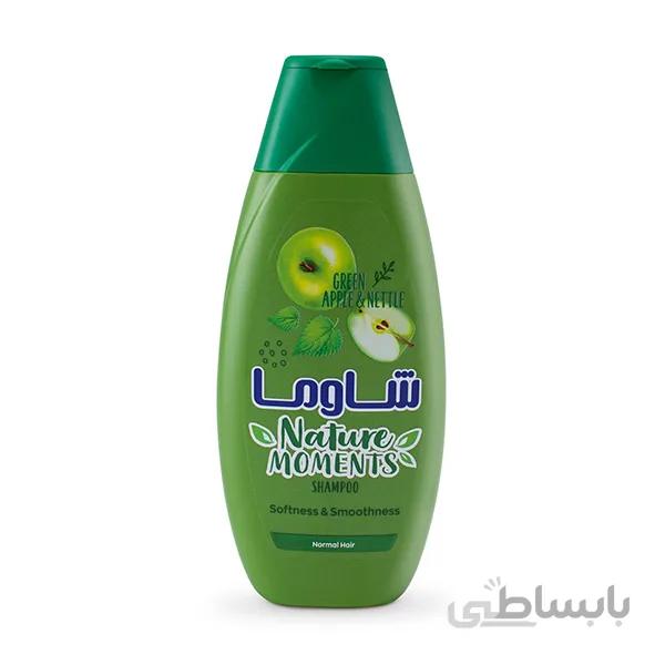 شامپو مو شاوما مدل Green Apple and Nettle حجم 400 میلی لیتر