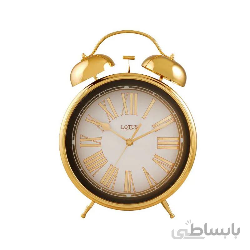 ساعت رومیزی فلزی لوتوس مدل B700 طلایی