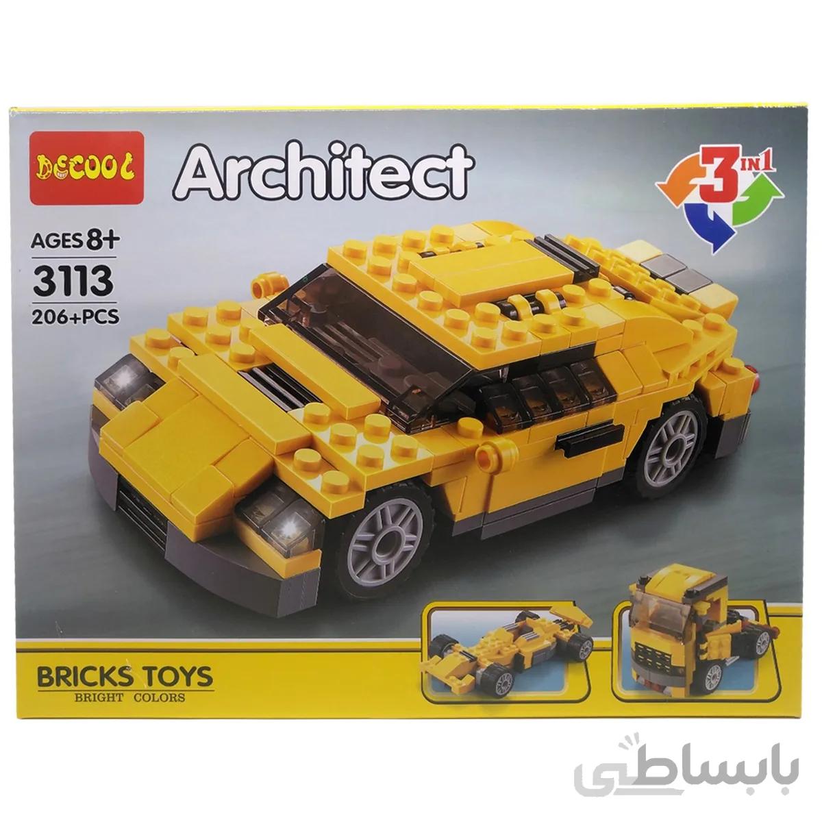 ساختنی دکول سری 3113 Architect کد KTS-053 تعداد 206 تکه