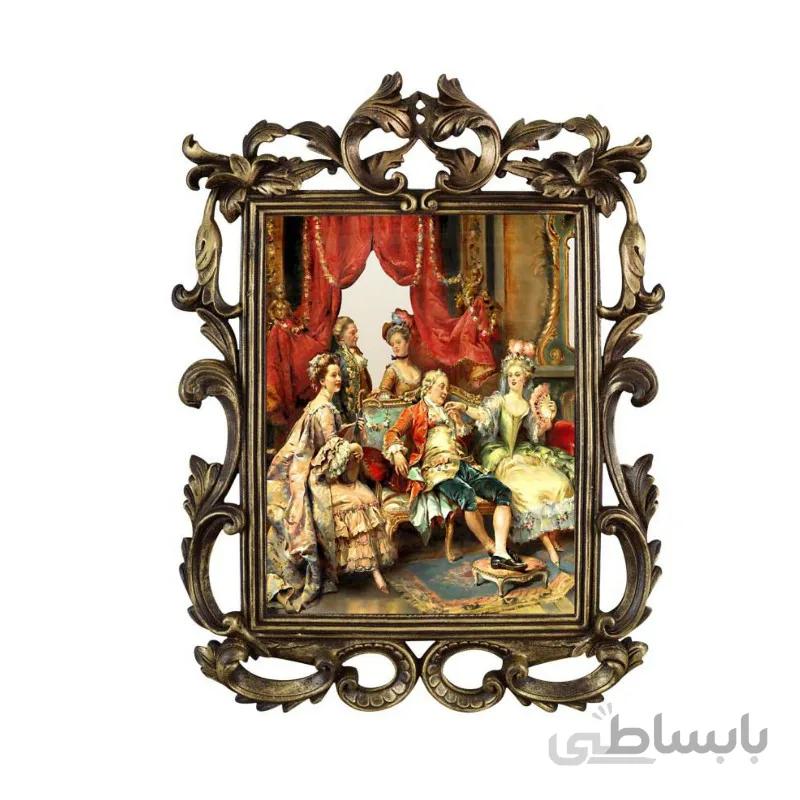 تابلو آینه ای پلی رزین لوتوس مدل LOUIS XV IN THE THERONE ROOM کد PH-70017-A1
