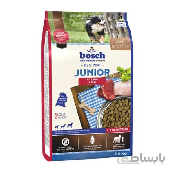 غذای توله سگ با طعم برنج و بره بوش – Bosch Junior Lamb & Rice