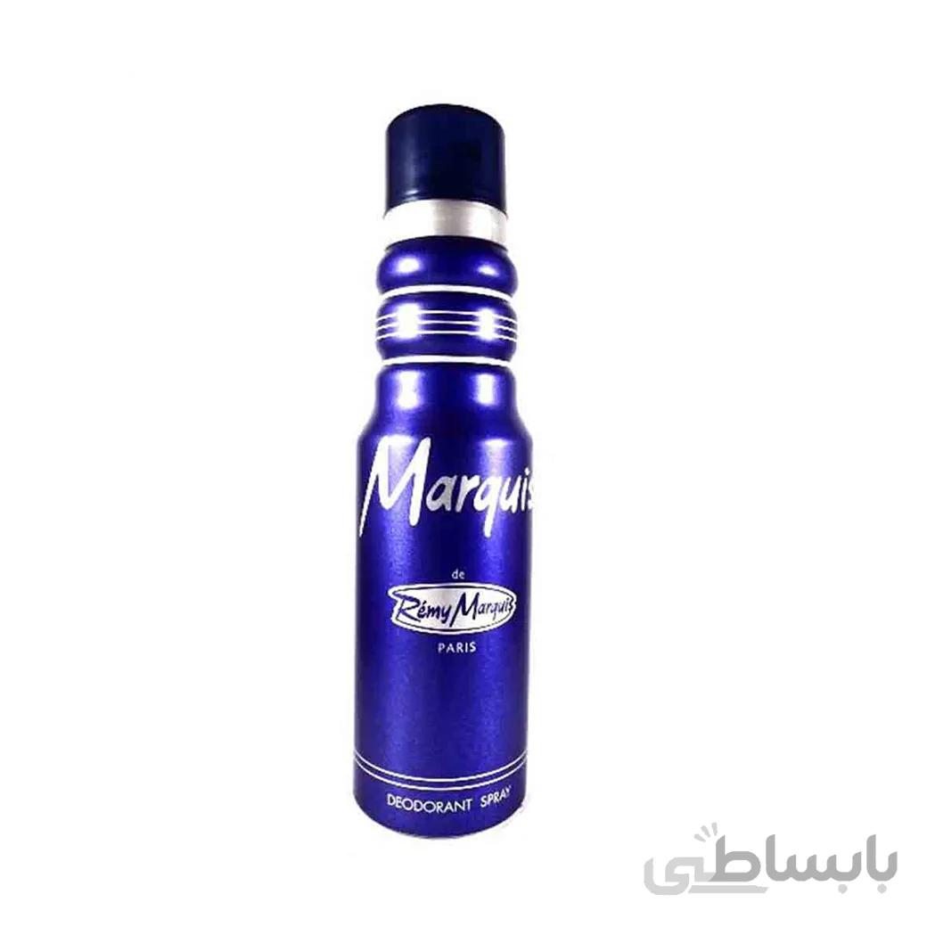 اسپری خوشبو کننده بدن مردانه رمی مارکویس مدل Marquis حجم 175 میل ا Remy marquis Spray Perfumed Marquis for man 175ml