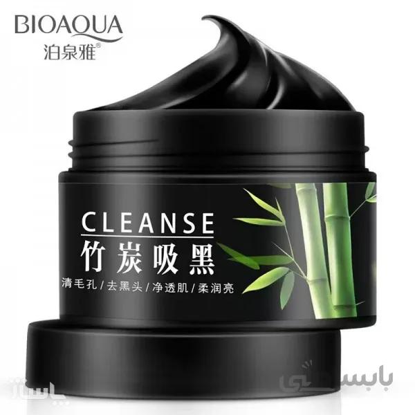ماسک شوینده زغال فعال و بامبو بیوآکوا حجم 140 گرم ا Bioaquoa Ba,bo Charcoal Washing Mask 150 g