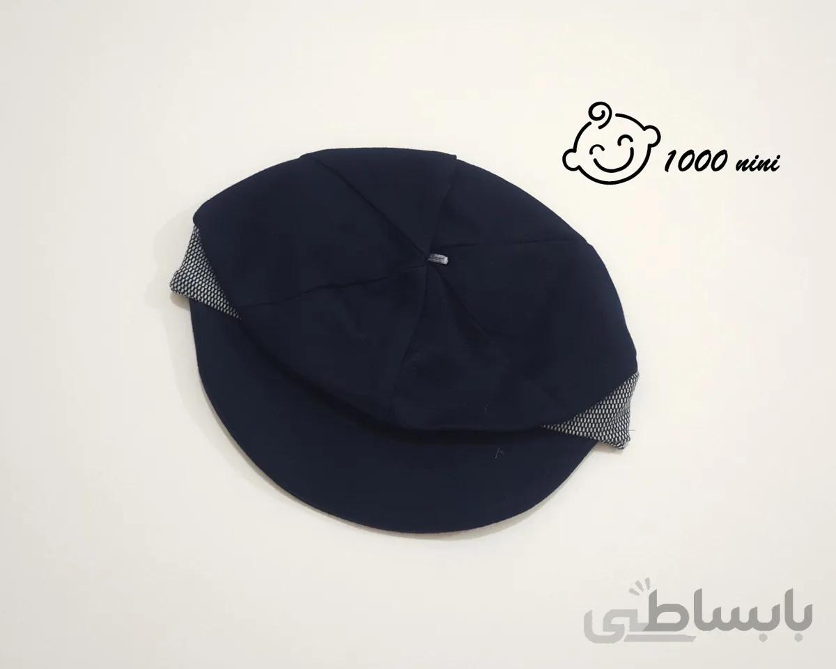 کلاه لبه دار سرمه ای پاپیون کوکالو
