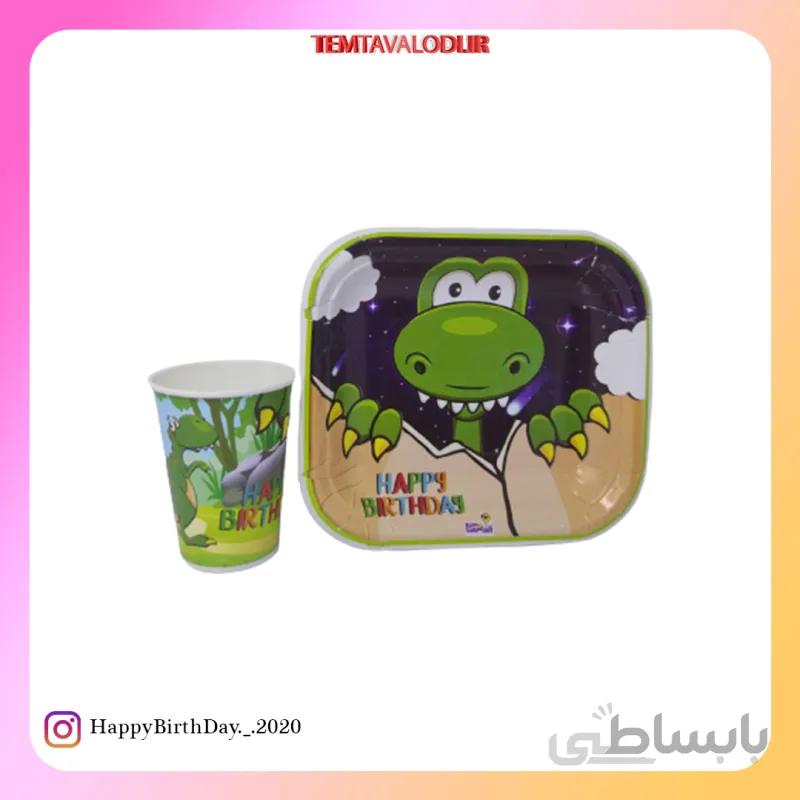 پیش دستی و لیوان دایناسور